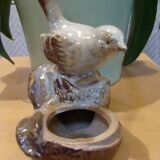 Petit bol oiseau céramique émaillée vintage