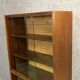 Display with sliding doors in mahogany - 50s