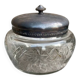 Crystal and silver bonbonnière