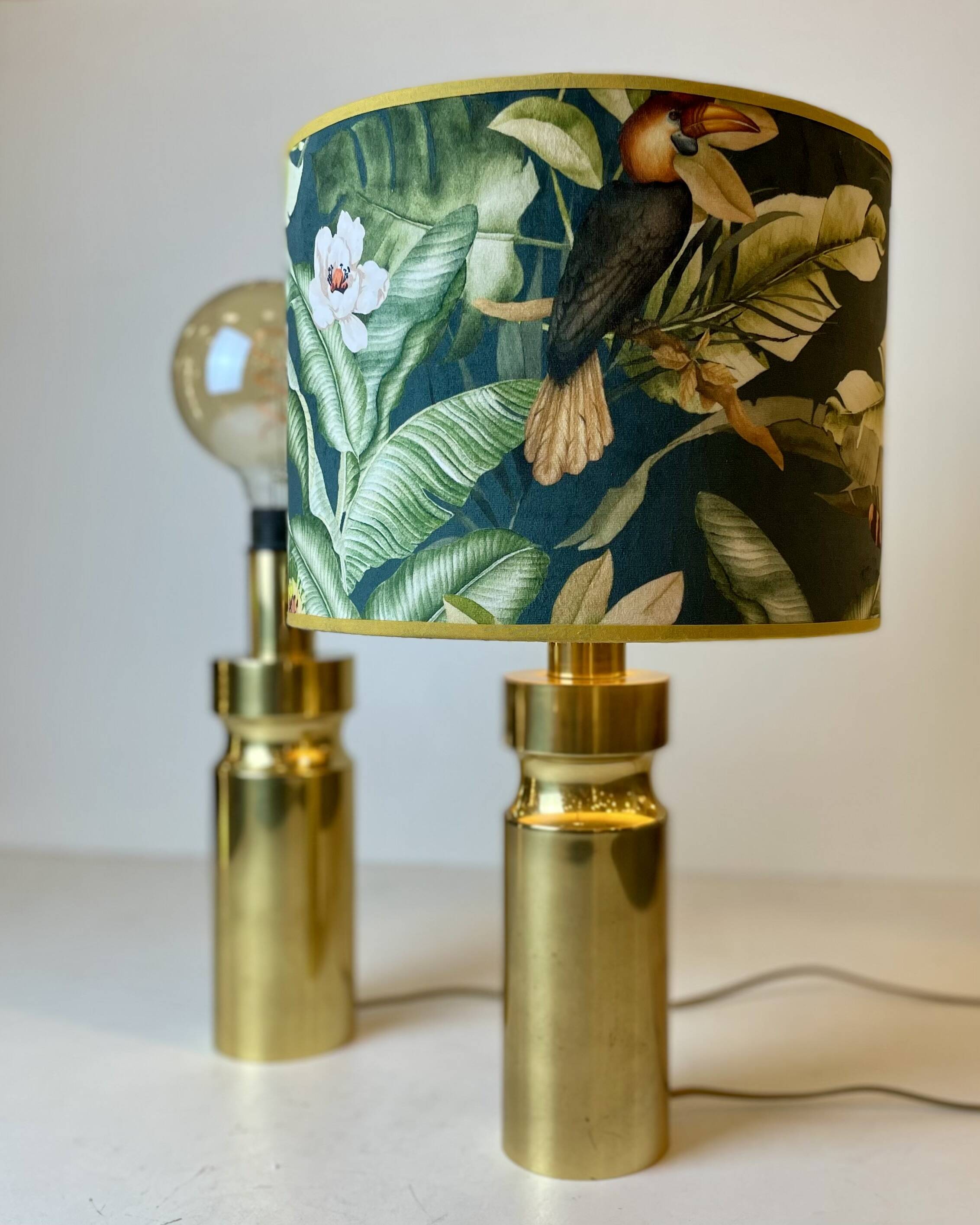 Pair of Brass Table Lamp, 1970~80s