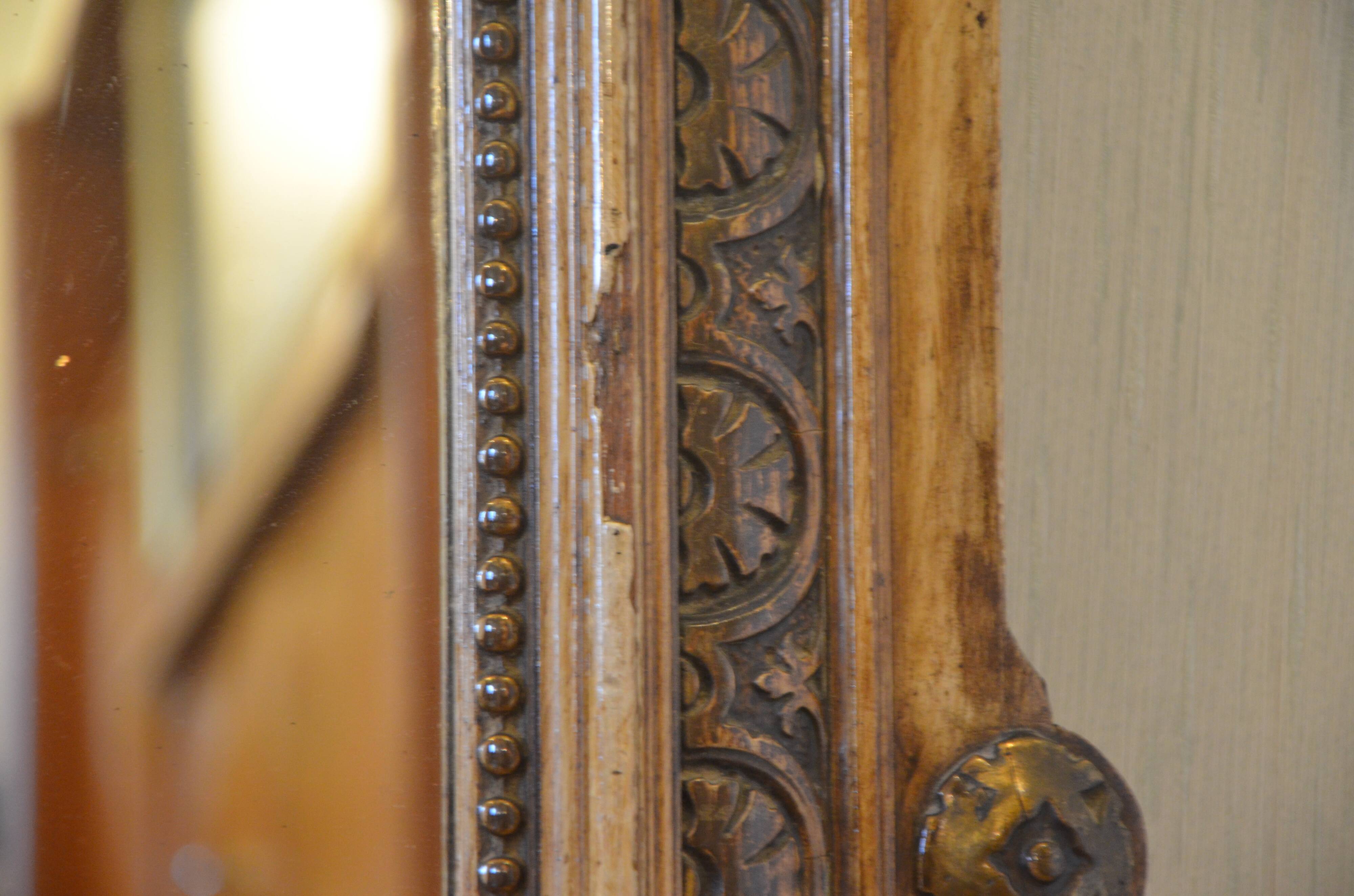 Wooden style mirror 74x104cm