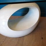 Vintage, oval, egg-shaped coffee table