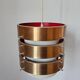 Midcentury Rare Pendant in style of Jo Hammerborg, Denmark, 1970s