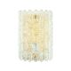 Scandinavian Glass & Brass Wall Light by Carl Fagerlund for Orrefors, 1960s