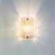 Scandinavian Glass & Brass Wall Light by Carl Fagerlund for Orrefors, 1960s