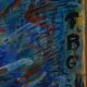 Abstract painting portrait of vintage woman year 60/70
