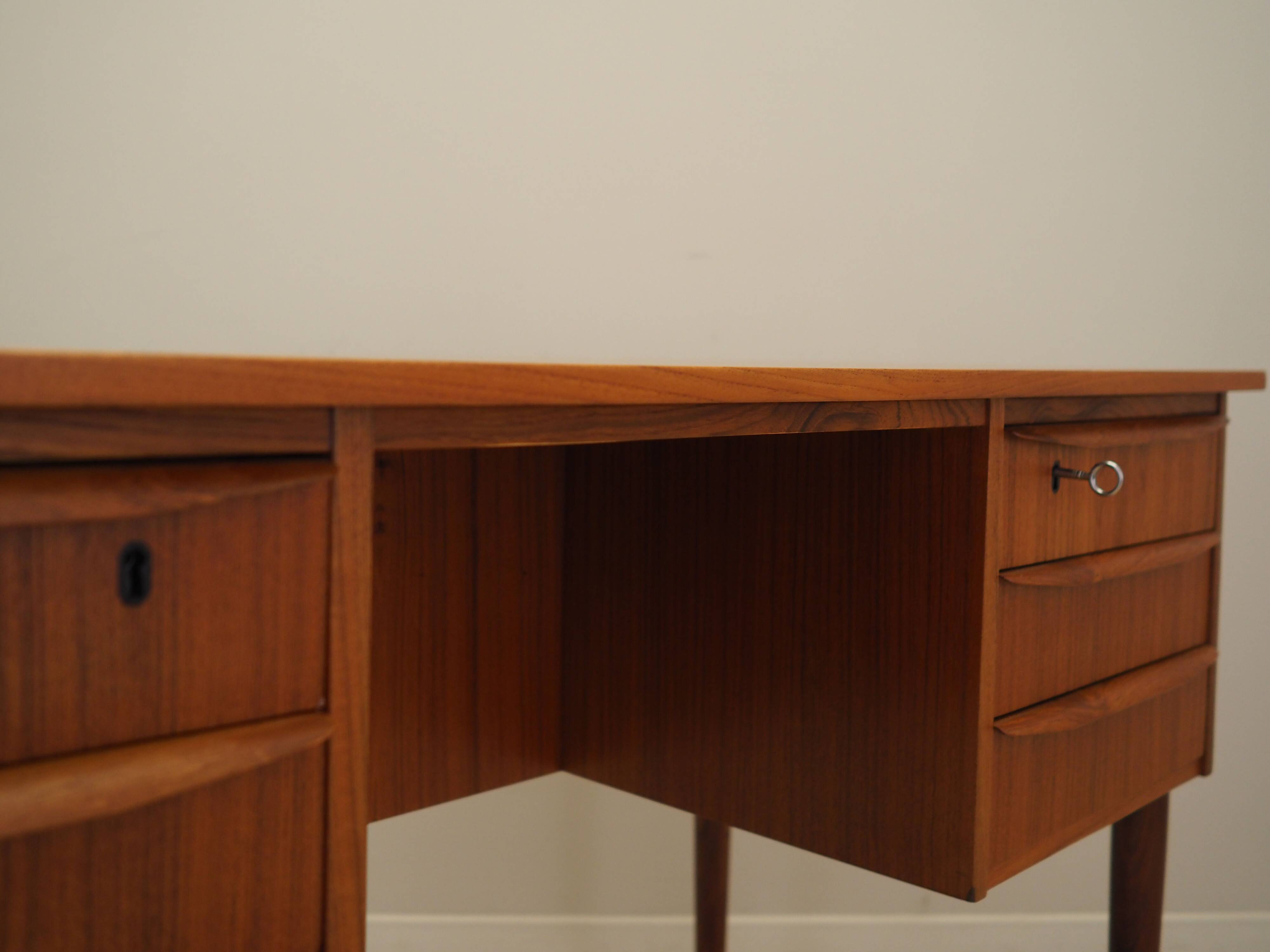 Teak desk, Danish design, 1960s, production: Denmark