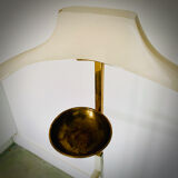 Art Deco chamber valet in brass and white laquered steel 40/50'