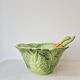 Large salad bowl in earthenware "Cabbage" 1970s - Vintage
