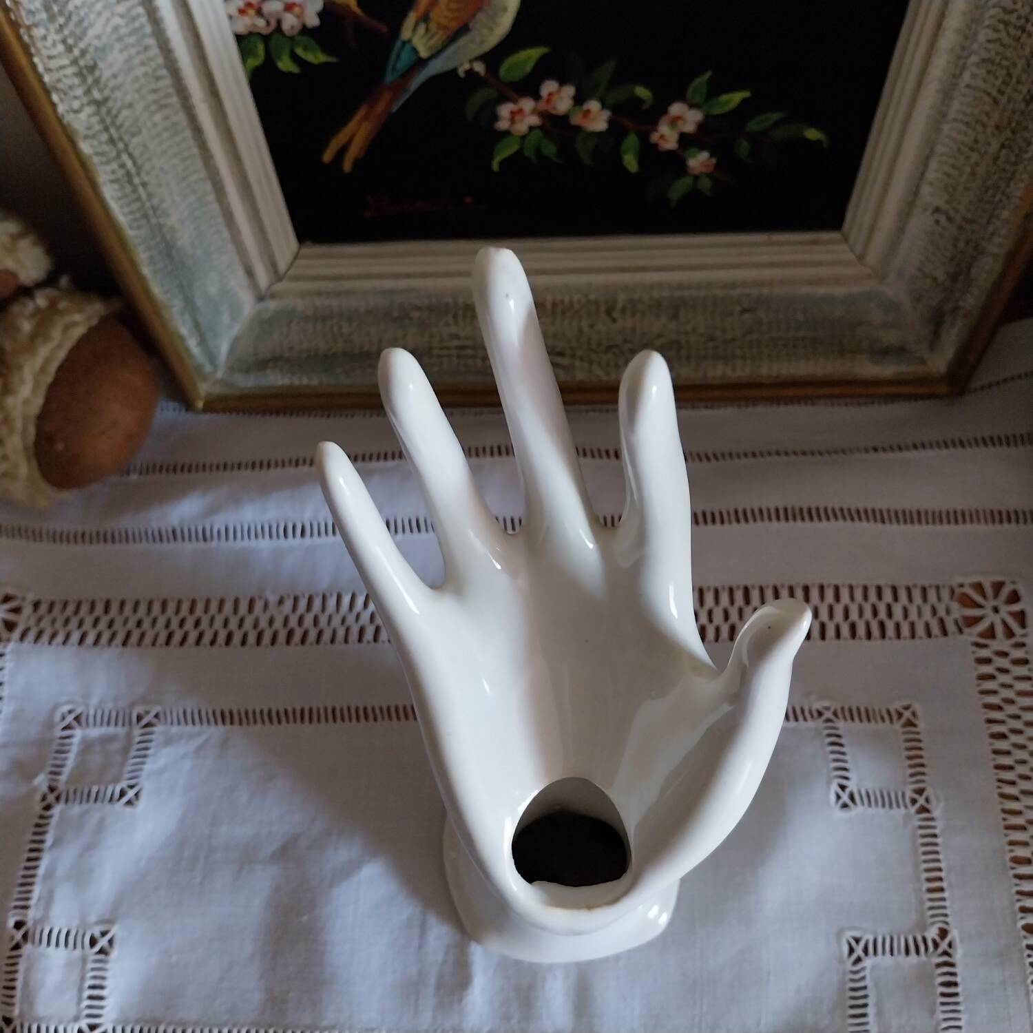 Vintage hand-shaped soliflore ring sizer