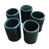 Lot of 5 midnight blue cups