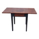 Drop-leaf table with oak top
