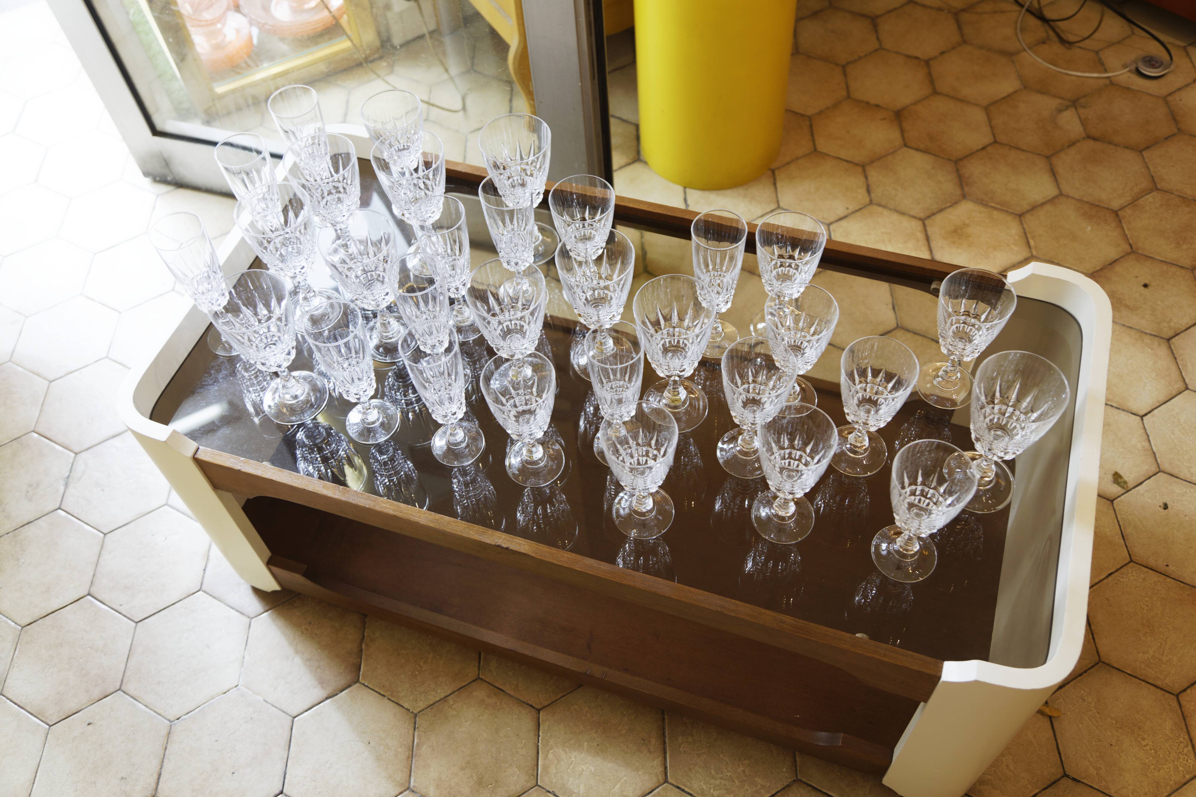 Set 30 glasses Crystal Italy 50