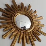 Golden sun mirror, 1960s, 60cm