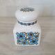 Ceramic storage pot with blue flower pattern Tauntun Vale / England