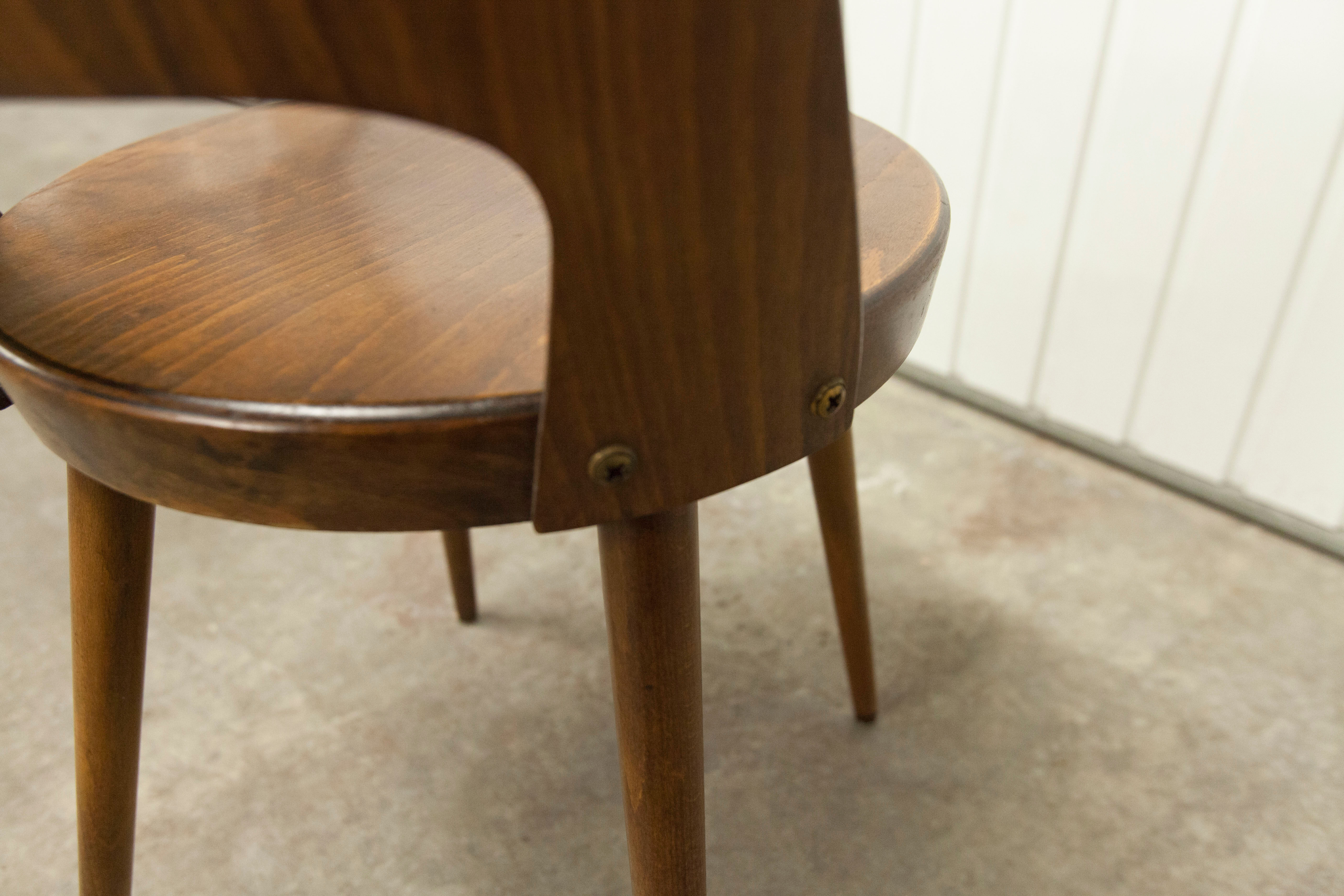 Chaise bistrot Baumann Montdor 1960