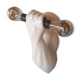 Wall socnce ceramic arm