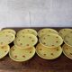 Hand-painted earthenware tea set – red apple motif