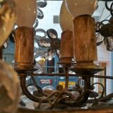 Chandelier with flowers in tassels