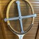Vintage dunlop flight wooden tennis racket + zéphyr protection