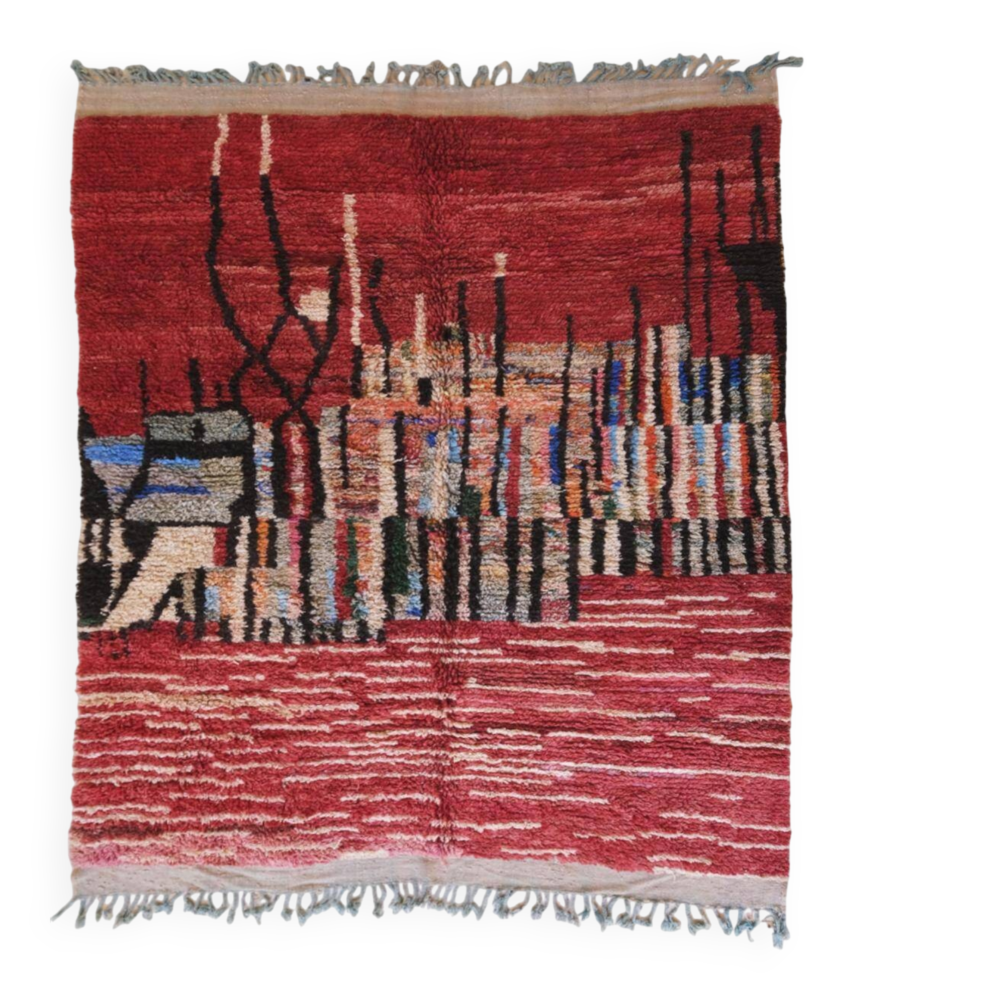 Contemporary Abstract Rug - 380 x 316 cm