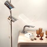 70s chrome floor lamp