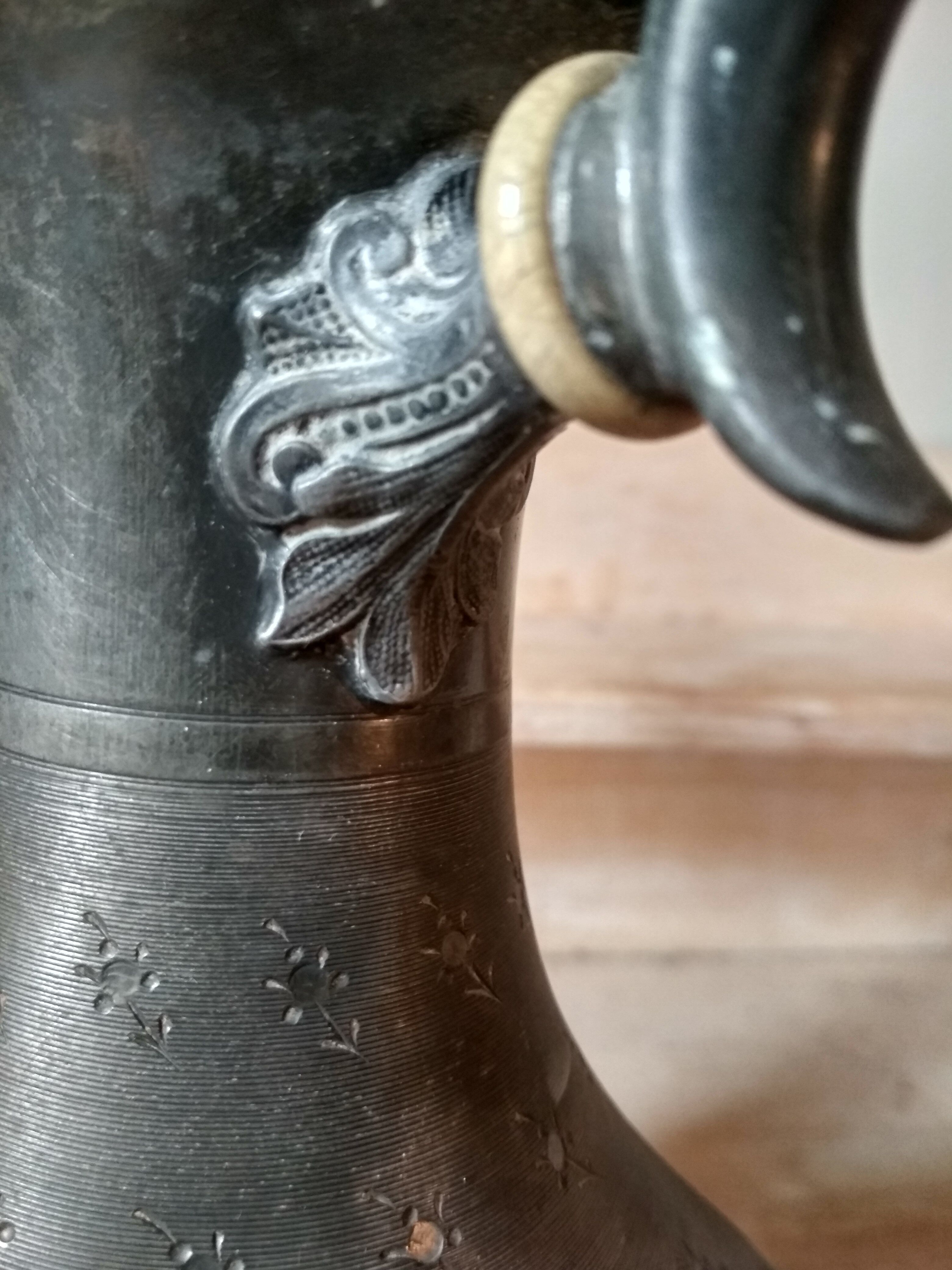 Pewter teapot