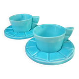 Art deco cups with saucer