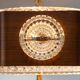 Swedish wooden and crystal suspension Orrefors (38 cm)