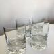 Set of 4 bubble tumblers in very cold half crystal.