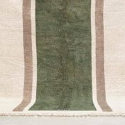 Grand tapis berbère en laine naturelle fait main taille 3/4 m