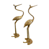 Couple of brass herons