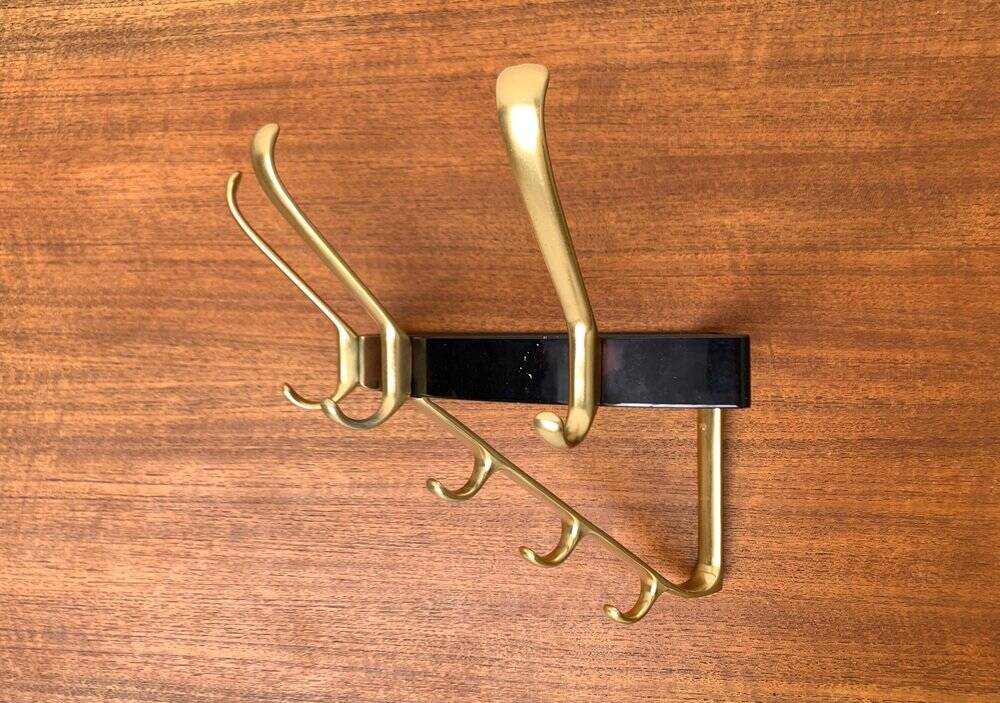 Mid-century metal corner coat rack, 1960s