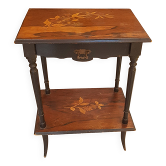Small Napoleon III marquetry side table