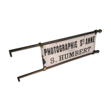 Photographer enamel sign
