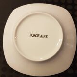 10 White porcelain soup plates