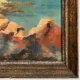 Oil on canvas The Pointe de Bacon in Antibes by M. Desgardins