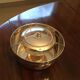 Silver metal caviar jar