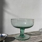 Murano blown glass fruit bowl / footed dish