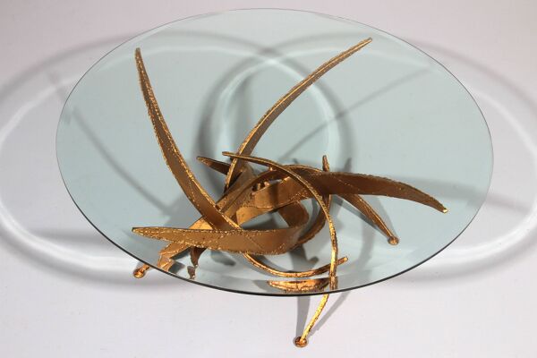 Table basse brutaliste Silas Seandel 1963