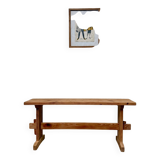 Vintage pitch pine bench (refurbished)