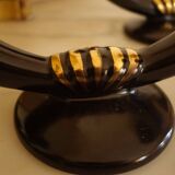 Pair of Gien Art Deco Candlesticks