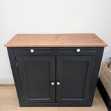 Midnight gray Parisian sideboard