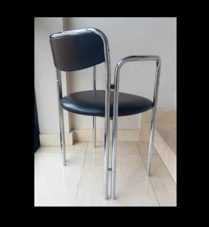 Set 2 mid century dining chairs