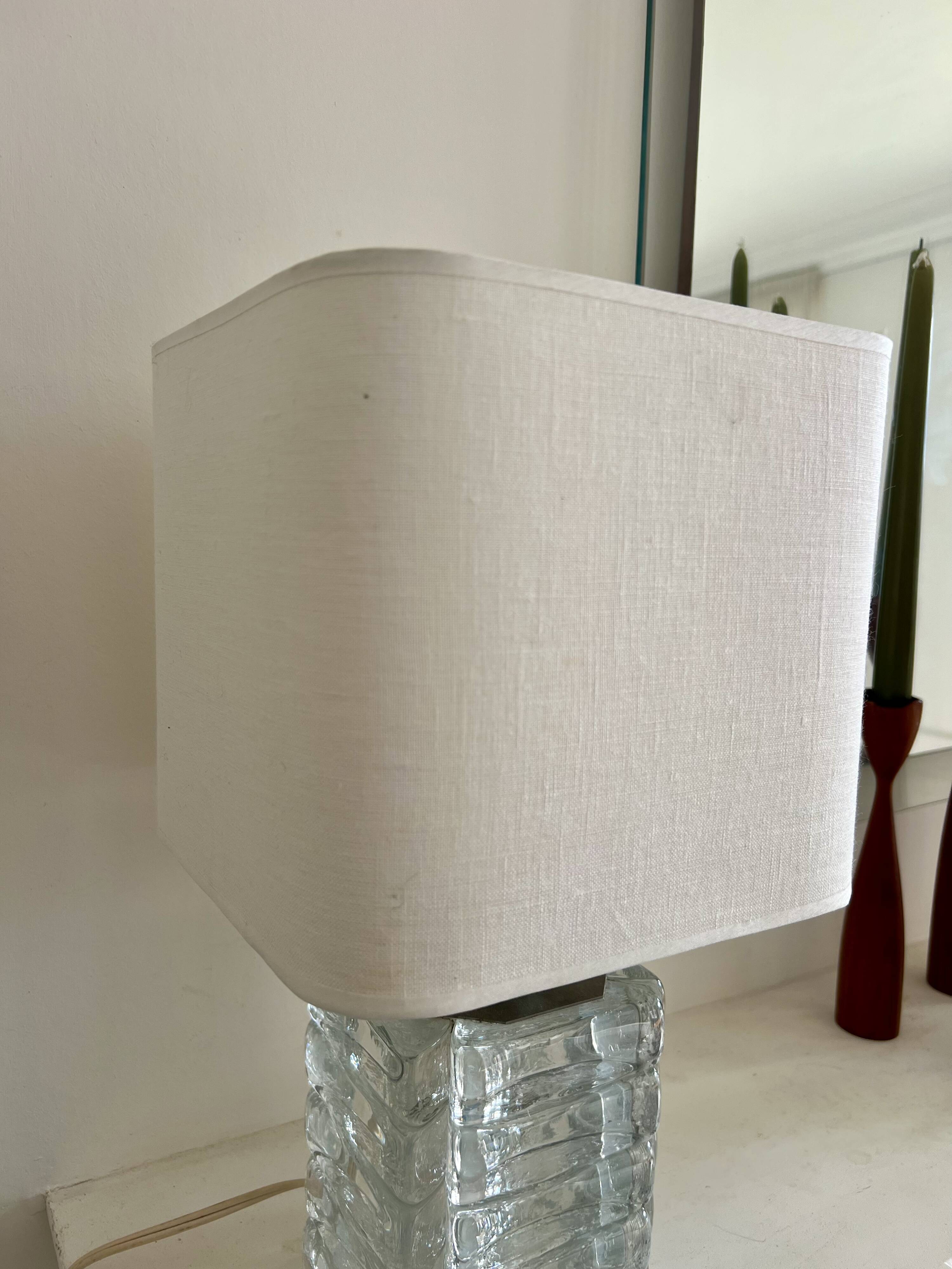 Murano glass table lamp by Poliarte, Italy, 1960s (2 available)