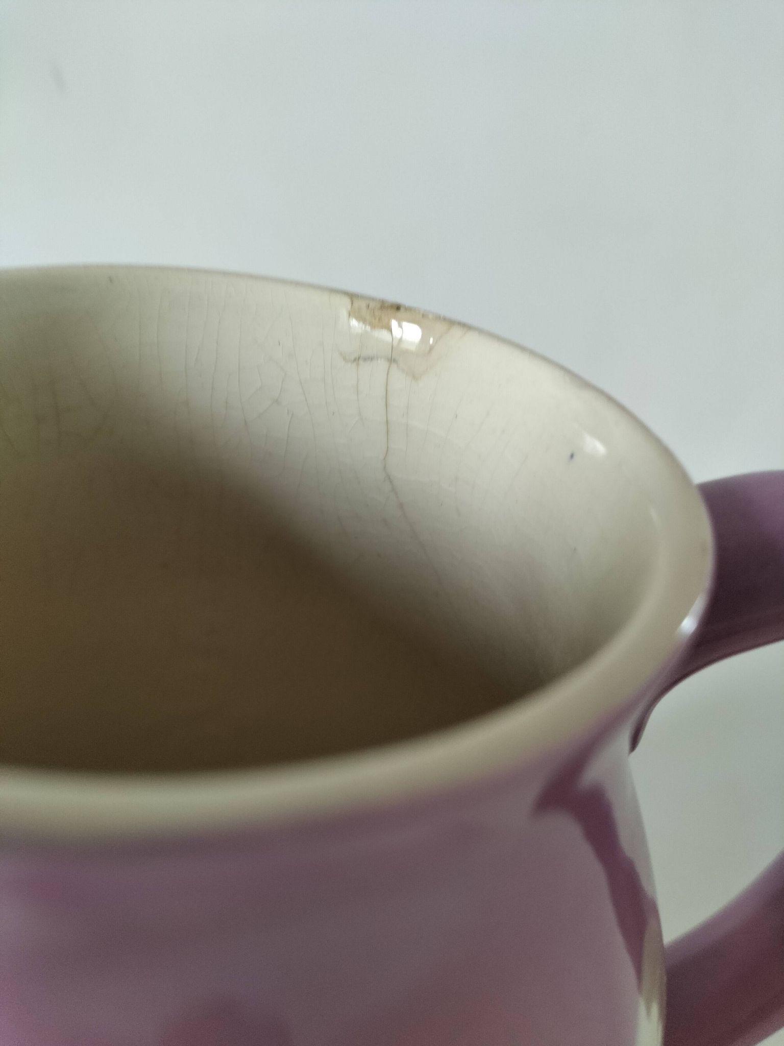 Pichet Villeroy & Boch Mettlach Ehrang, cream and plum