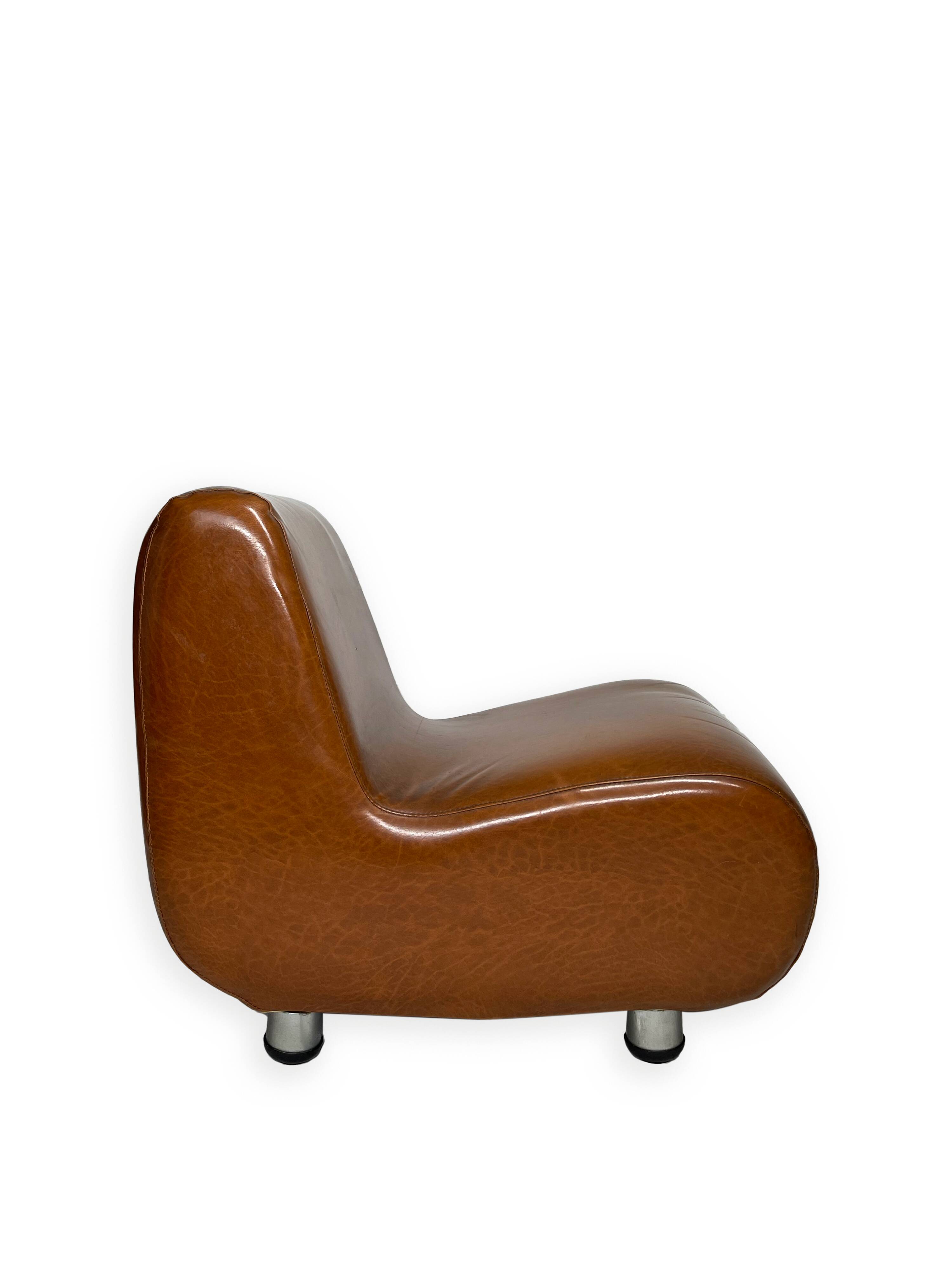 Curve armless armchairs, 1970s