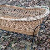 Rattan crib