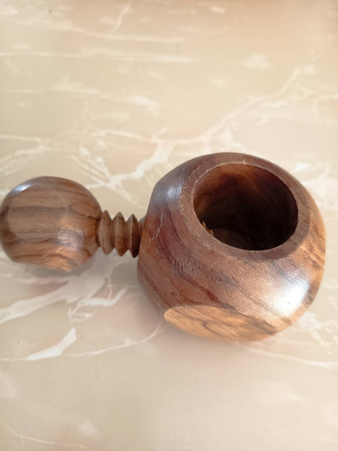Olive wood nutcracker