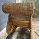 Vintage rattan deckchair